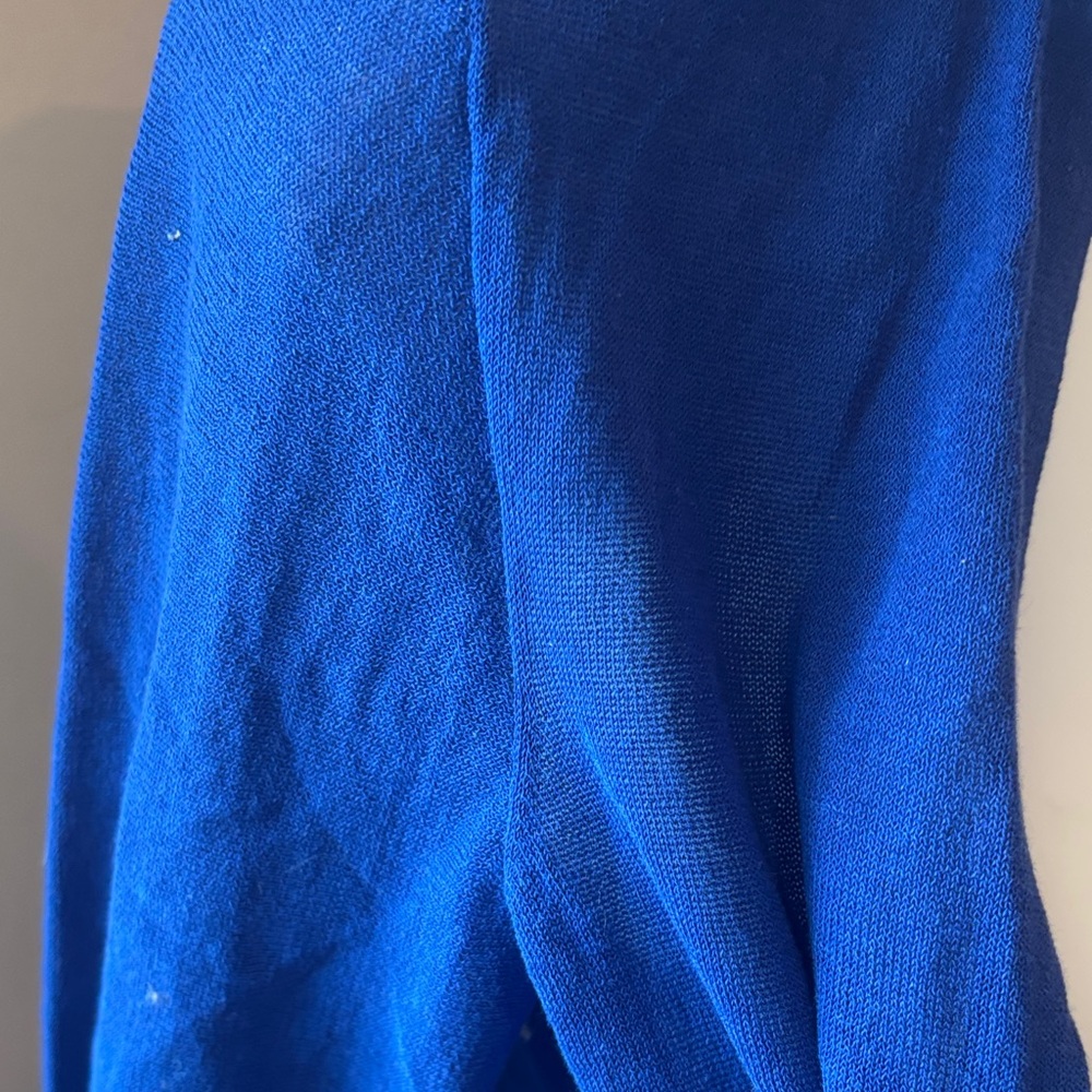 NWT. Chico's Open-Front Royal Blue Lightweight Cardigan - Picture 6 of 6